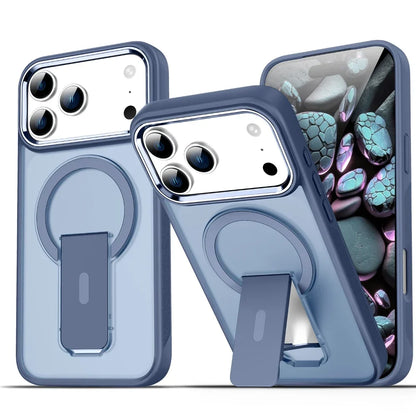 Folding Stand Holder Magsafe Shockproof  Phone Case For iPhone