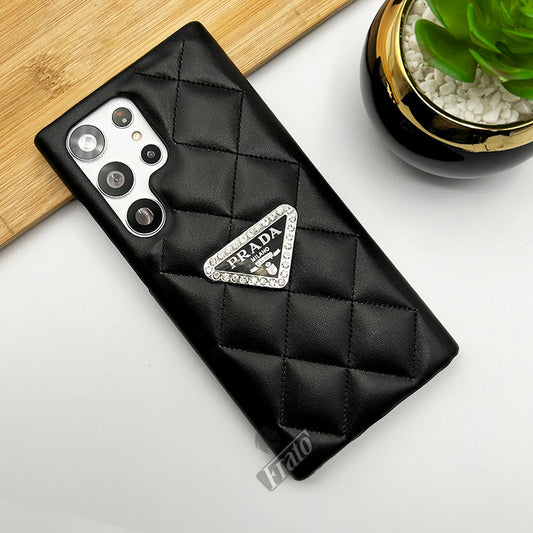 Luxury Brand Prada Leather Case For Samsung Galaxy