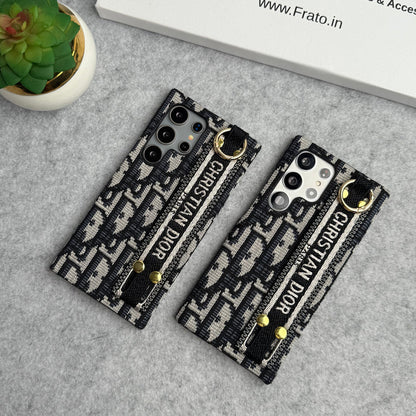 Luxury Brand C Dior Belt Pattern Case for Samsung Galaxy S22-S26 Series