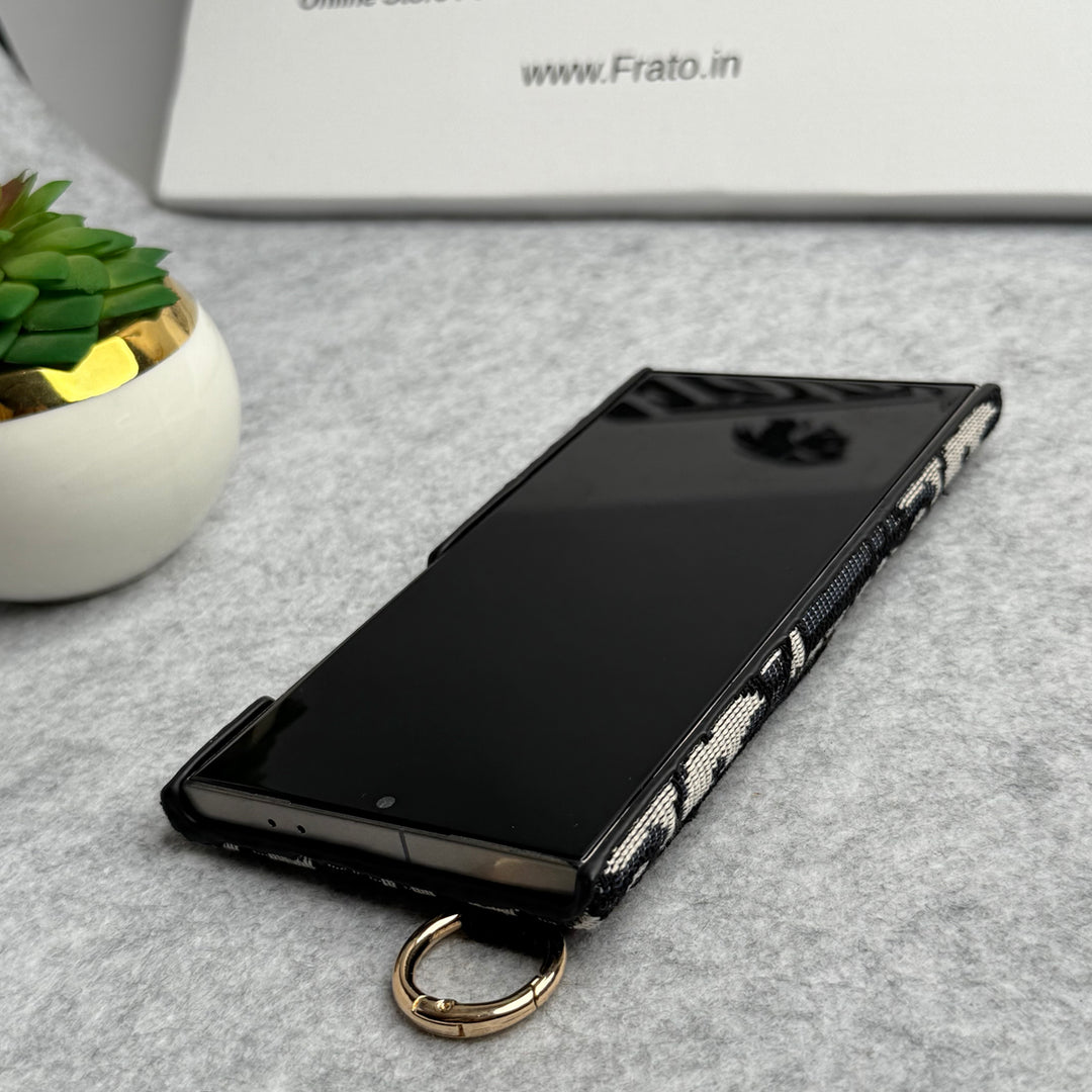 Luxury Brand C Dior Belt Pattern Case for Samsung Galaxy S22-S26 Series