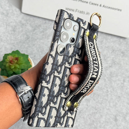 Luxury Brand C Dior Belt Pattern Case for Samsung Galaxy S22-S26 Series
