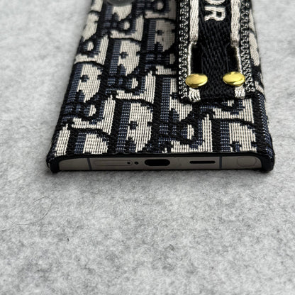 Luxury Brand C Dior Belt Pattern Case for Samsung Galaxy S22-S26 Series