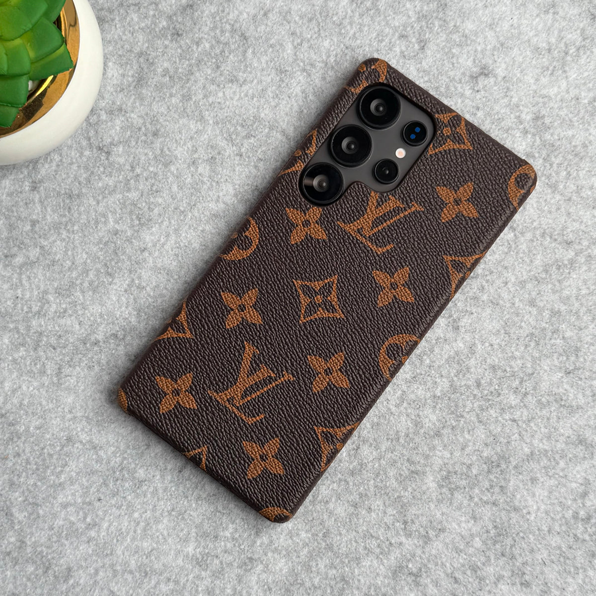 Luxury Designer Style PU Leather Case for Samsung Galaxy S22-S26 Series