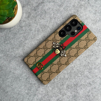 Luxury GG Brand 3D BEE Design Case for Samsung Galaxy S22-S26 Series