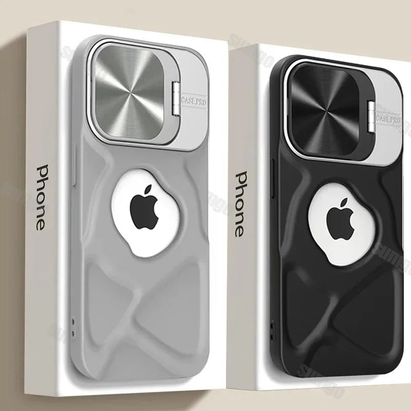 Fashion Logo Hole Magnetic Wireless Charging Case for iPhone
