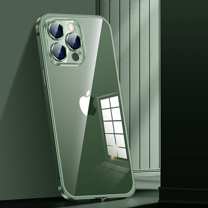 Aluminum Metal Frame With Lens Protection MagSafe Case for iPhone 14 13 12 series - theroxymob