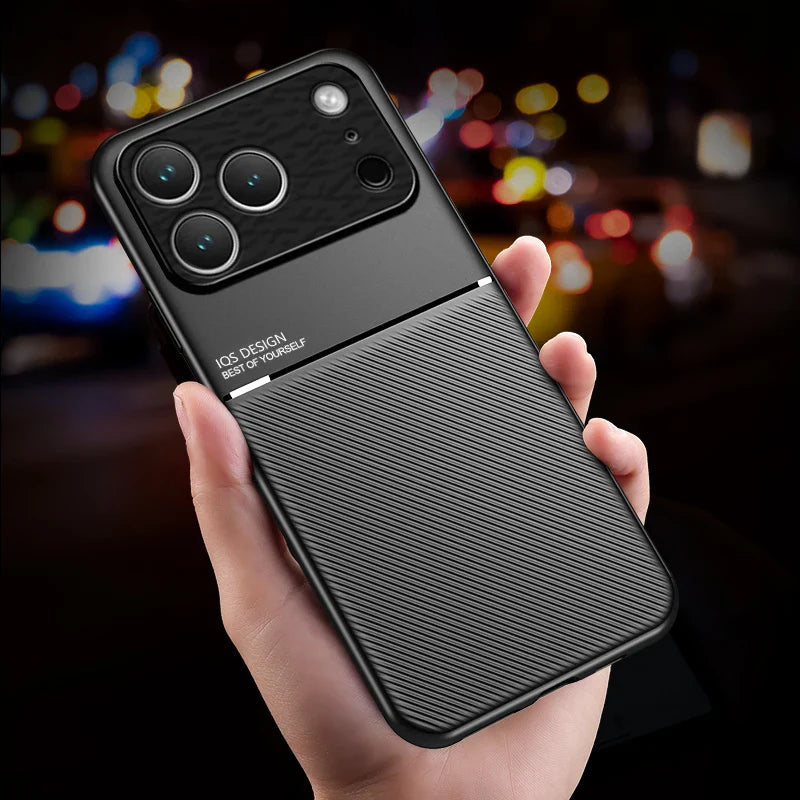 Magsafe Leather Matte Magnetic Case For iPhone 17 16 15 14