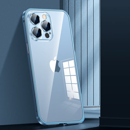 Aluminum Metal Frame With Lens Protection MagSafe Case for iPhone 14 13 12 series - theroxymob