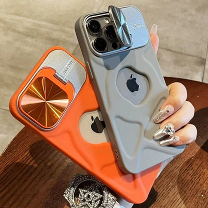 Fashion Logo Hole Magnetic Wireless Charging Case for iPhone