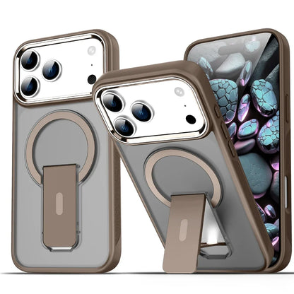 Folding Stand Holder Magsafe Shockproof  Phone Case For iPhone 17 / 16 / 15 / 14