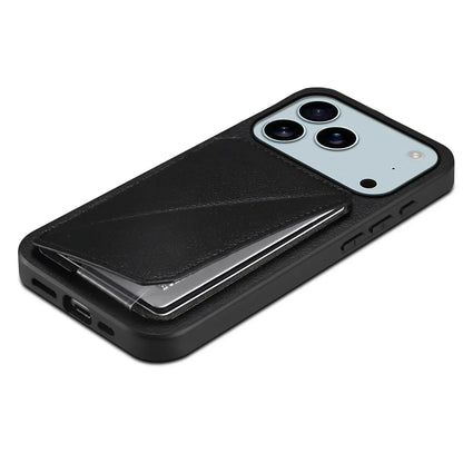 Leather Phone Case Invisible Bracket Card Holder For Cover For iPhone 17/ 16/ 15/ 14 THEROXYMOB