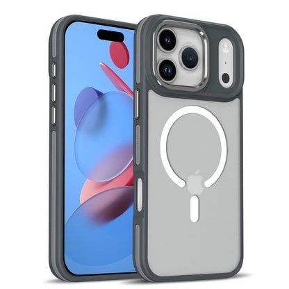 Luxury Matte Translucent Shockproof Magnetic Phone Case For iPhone 17 / 16 / 15 /14