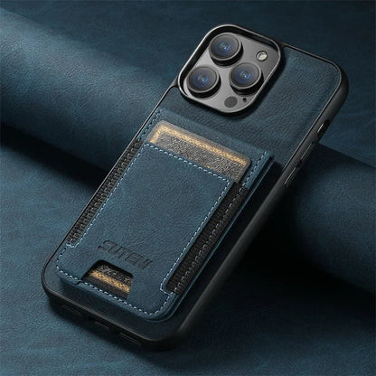 Clemence Leather Wallet with Card Holder Phone Case for iPhone 16 15 14