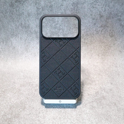 HRM Quilted Leather Case with Border Frame