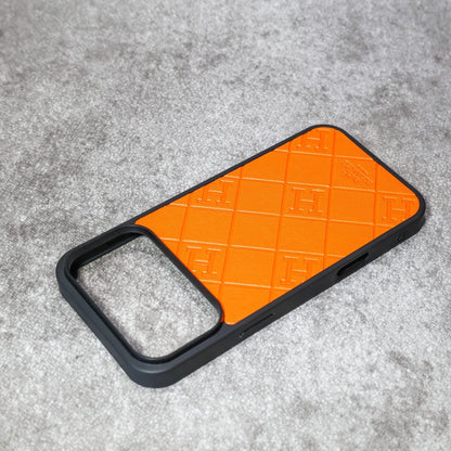 HRM Quilted Leather Case with Border Frame