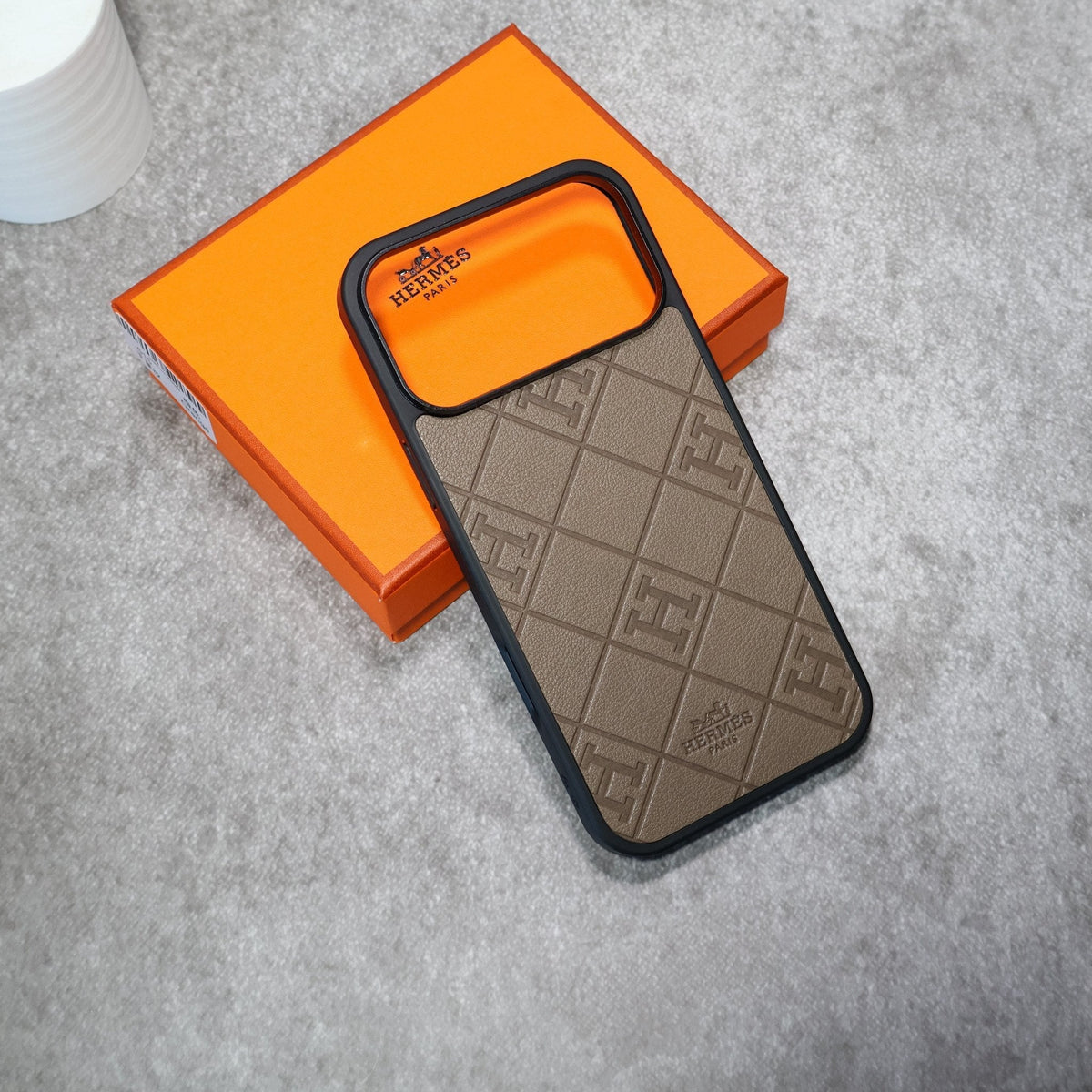 HRM Quilted Leather Case with Border Frame