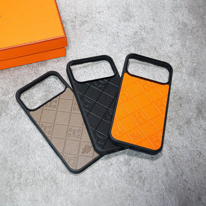 HRM Quilted Leather Case with Border Frame