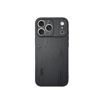 Hermes All Black Phone Case For iPhone 12-17