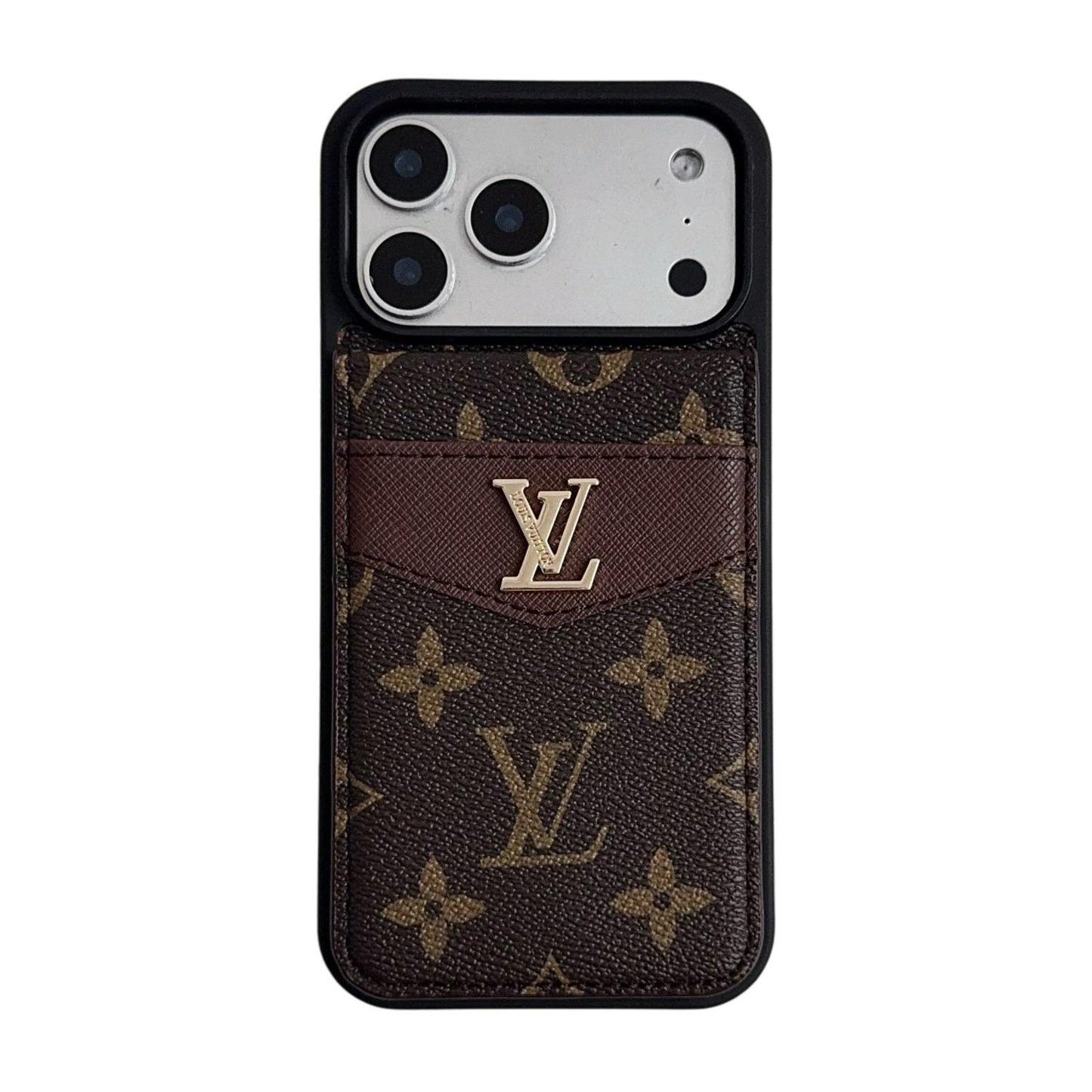 Louis V Card Holder Case For iPhone 17/ 16/ 15/ 14