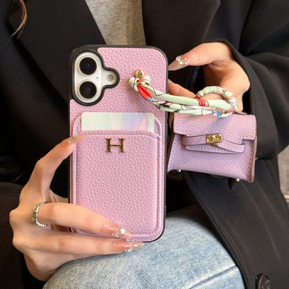 HRM Leather Case with Mini Handbag Charm