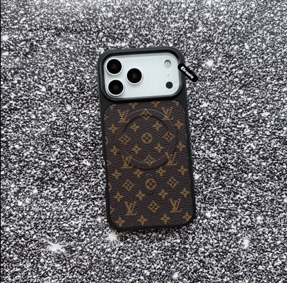 Premium Monogram MagSafe Case for iPhone 12-17 Series