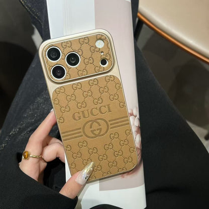 Luxury Leather GG iPhone Case