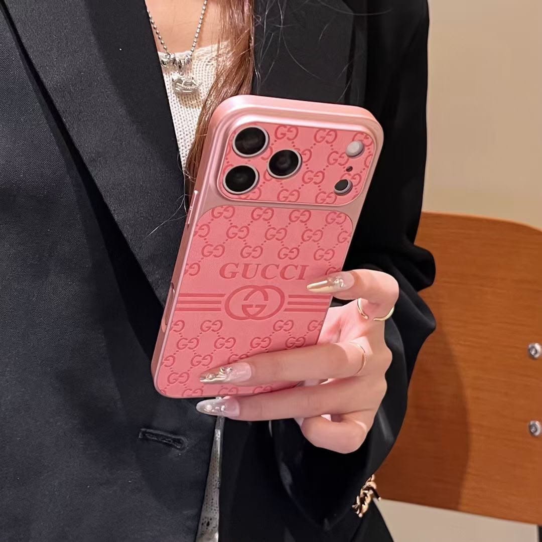 Luxury Leather GG iPhone Case