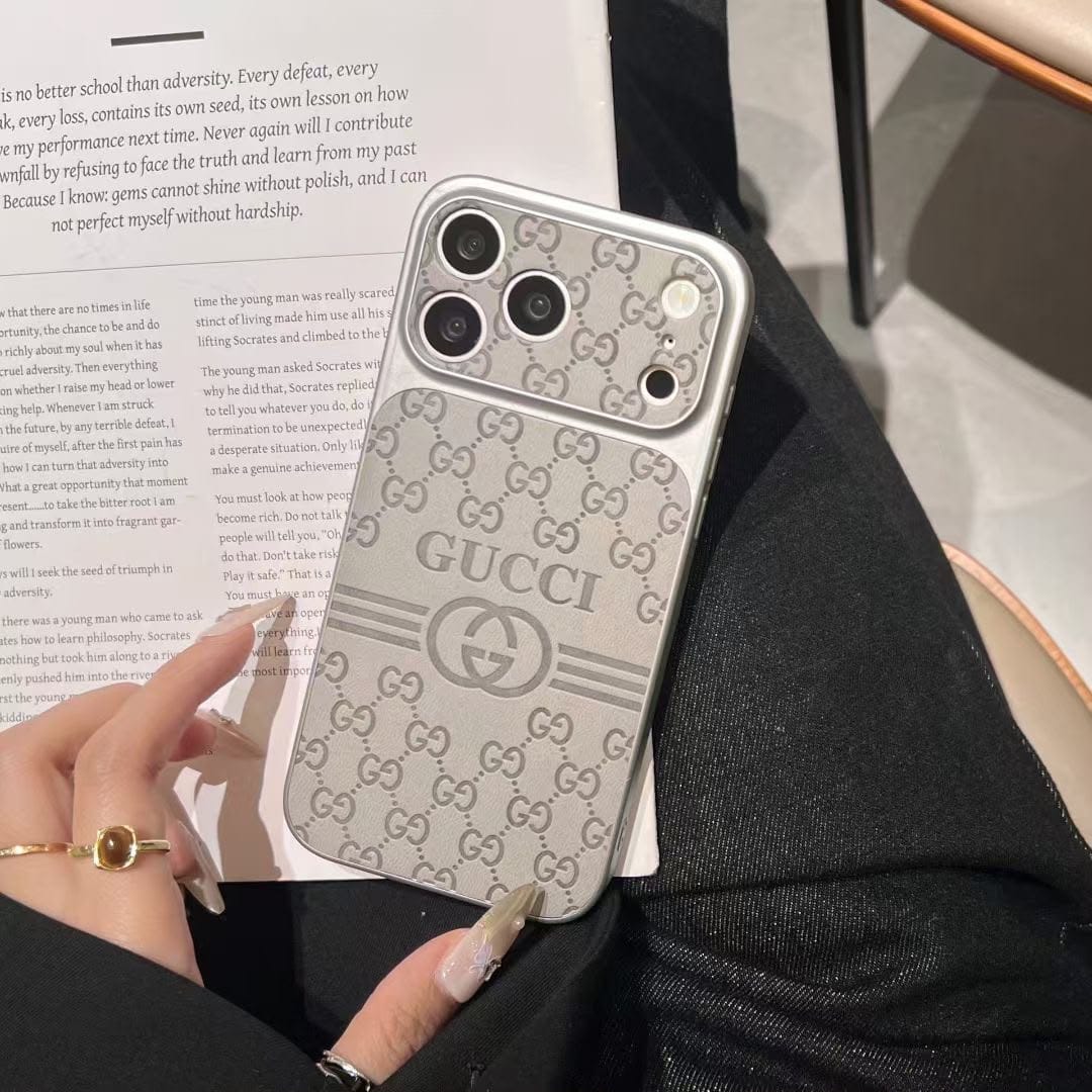 Luxury Leather GG iPhone Case