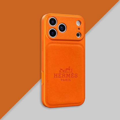 Luxury Hermès-Inspired Designer Phone Case for iPhone 14-18 Pro & Pro Max