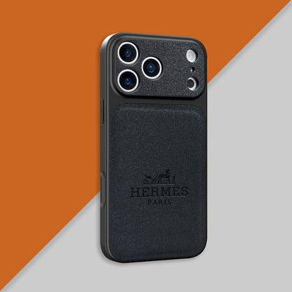 Luxury Hermès-Inspired Designer Phone Case for iPhone 14-18 Pro & Pro Max