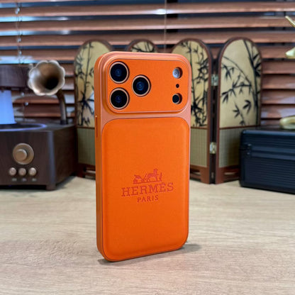Luxury Hermès-Inspired Designer Phone Case for iPhone 14-18 Pro & Pro Max