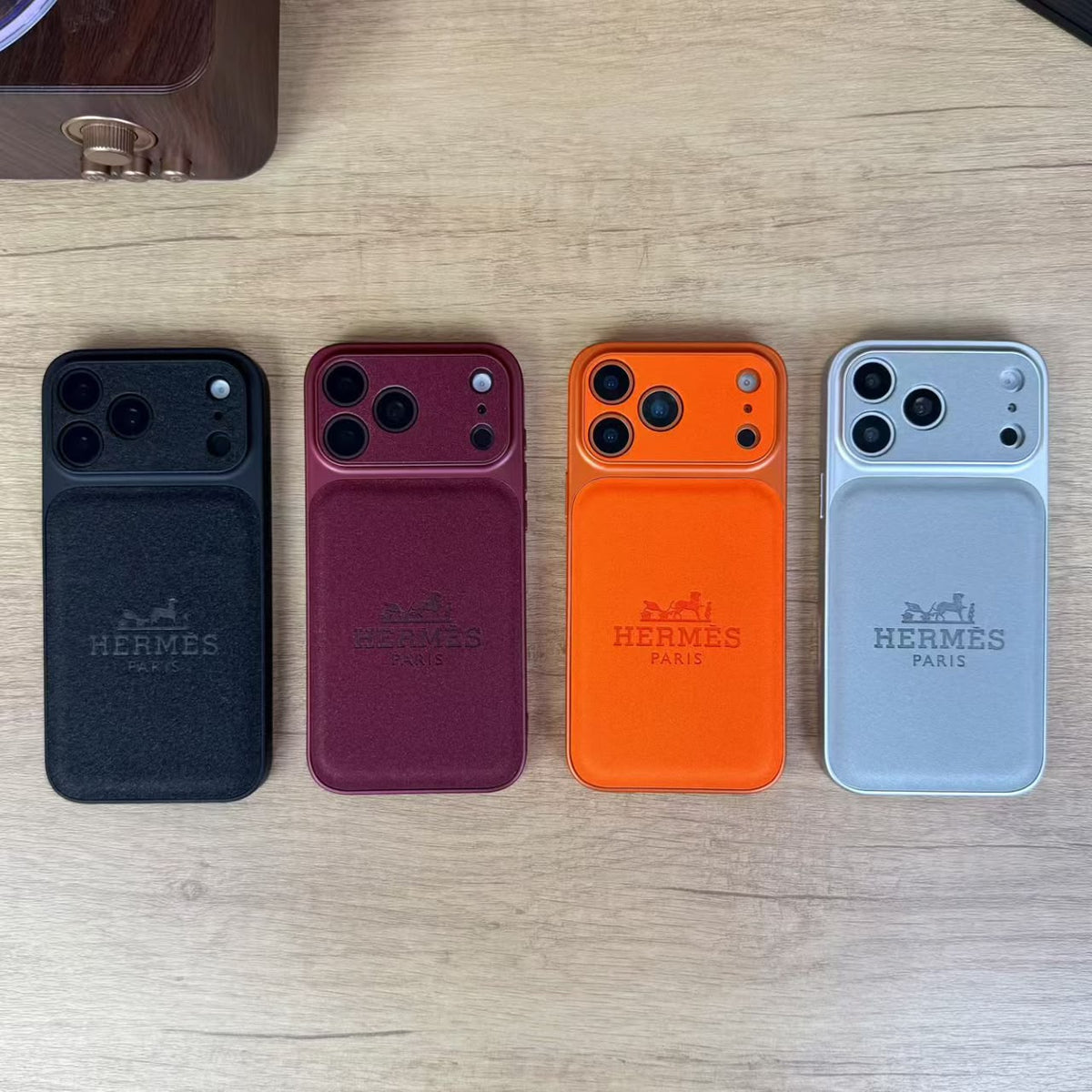 Luxury Hermès-Inspired Designer Phone Case for iPhone 14-18 Pro & Pro Max