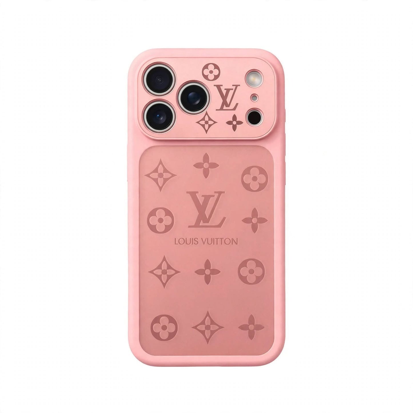 Frosted Lens-Protect Monogram Case For iPhone 13-17