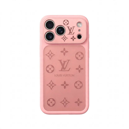 Frosted Lens-Protect Monogram Case For iPhone 13-18