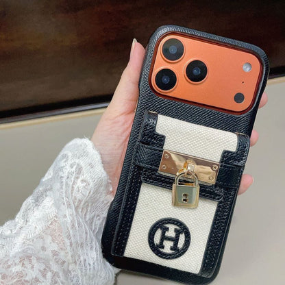 HRM Leather Case with Wristlet Strap & Perfume Charm