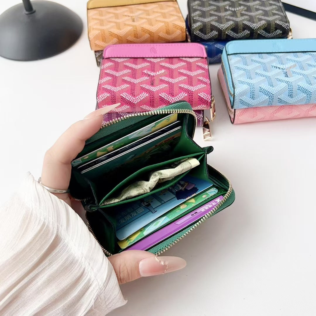 GYD Luxurious Multi-Slot Compact Zip Wallet