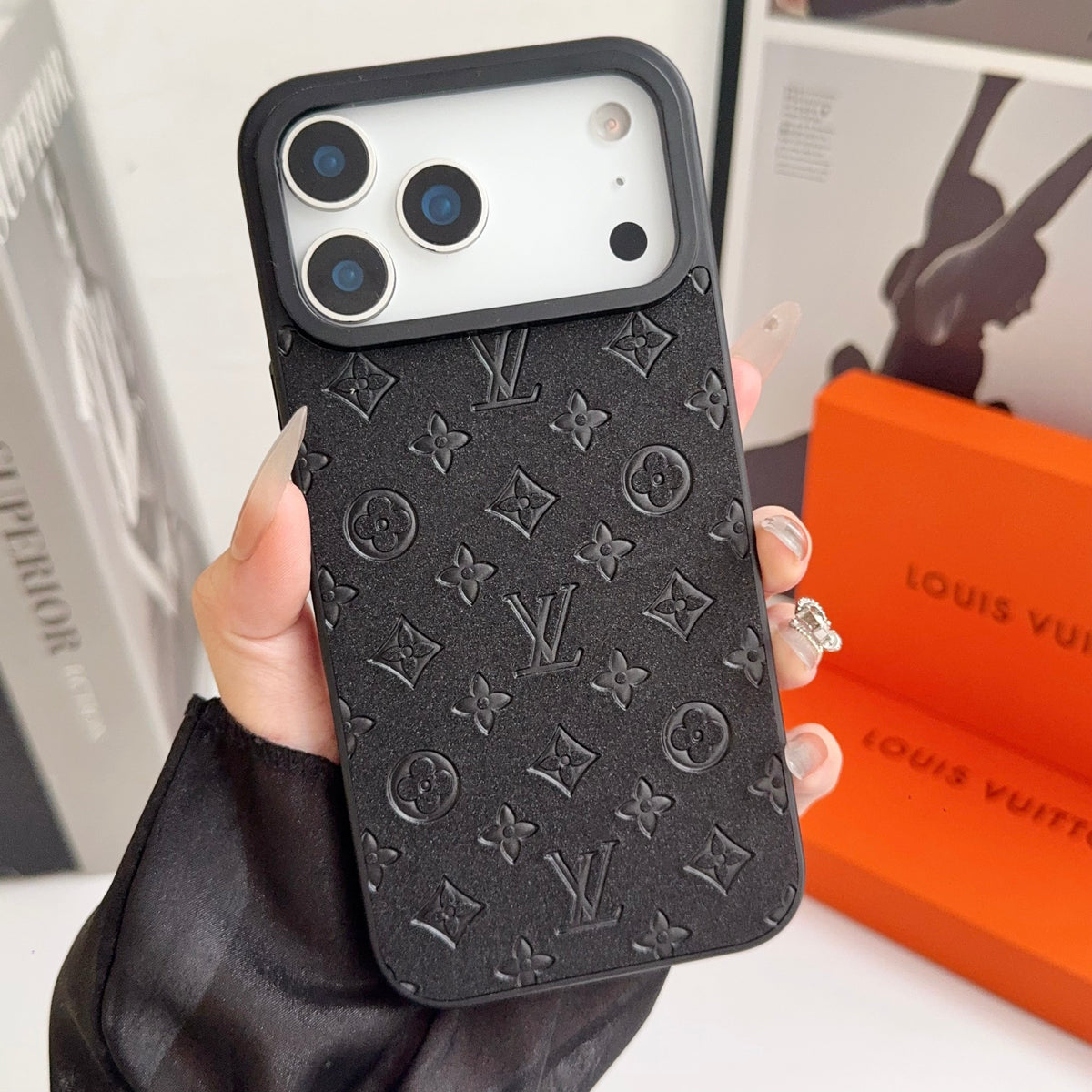 Luxury LV Leather Phone Case For iPhone 12-18 Pro & Pro Max