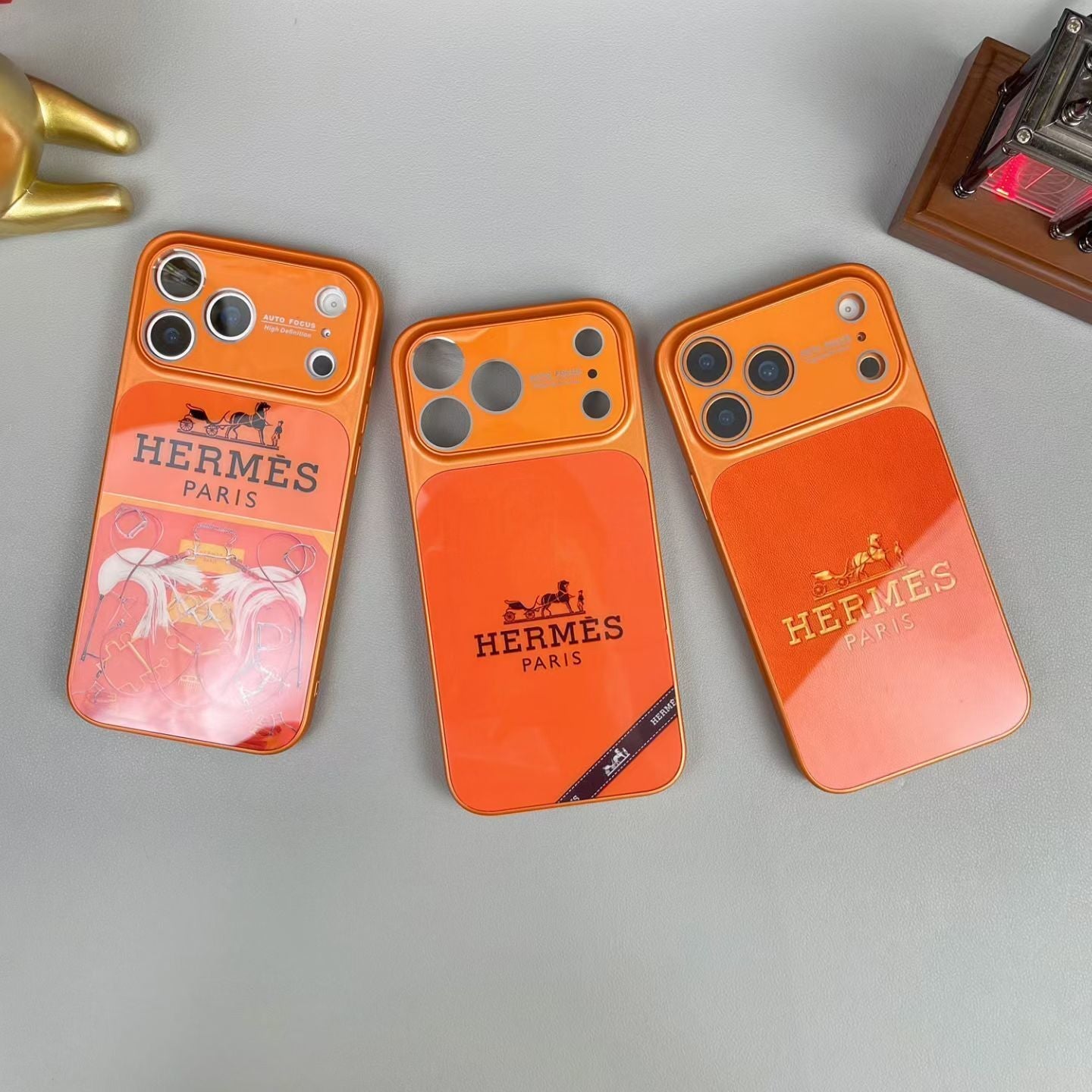 Premium H Glass Phone Case -Luxury Protection For iPhone 17 / 16 / 15 / 14