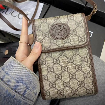 Designer Crossbody Purse Leather Belt Case Holster