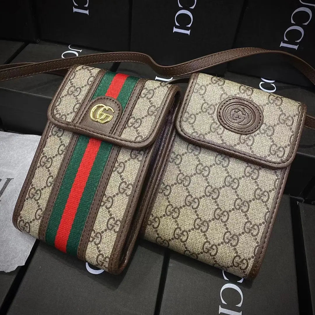 Designer Crossbody Purse Leather Belt Case Holster