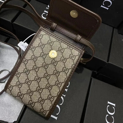 Designer Crossbody Purse Leather Belt Case Holster