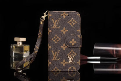 LUXURIOUS BROWN WALLET IPHONE CASE