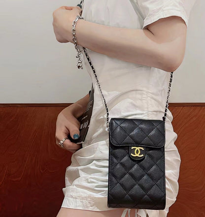 Luxury Genuine Leather Crossbody Phone Bag Elegant Tote Bag