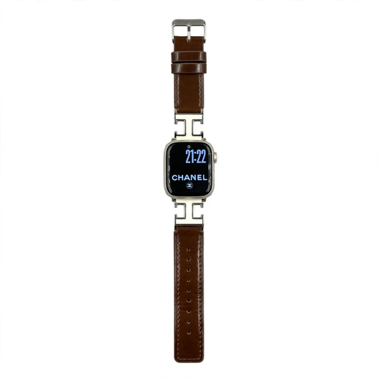 Elegance Leather Strap with Logo