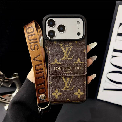 Louis Vuitton Phone case with card slot for iPhone 12-17 Series
