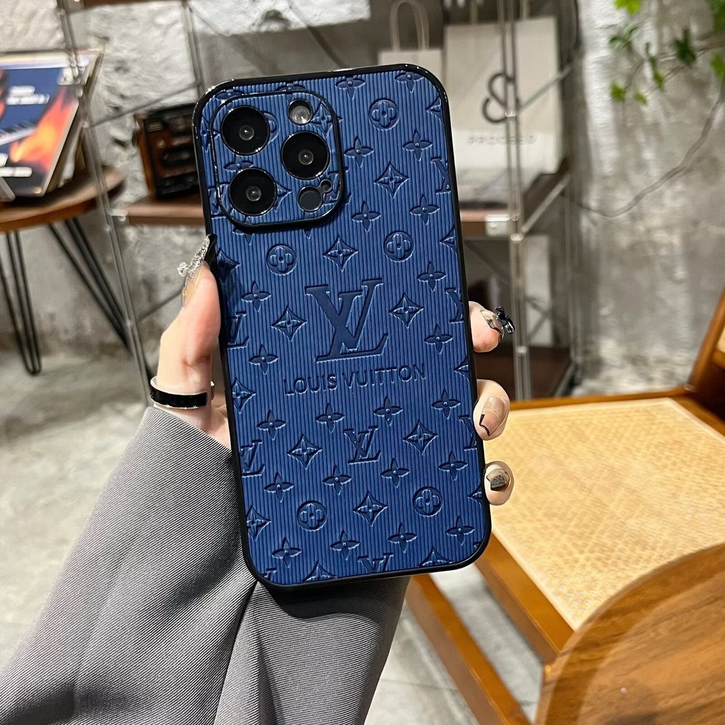 3D Embossed Leather Case For iPhone 16 / 15 /14
