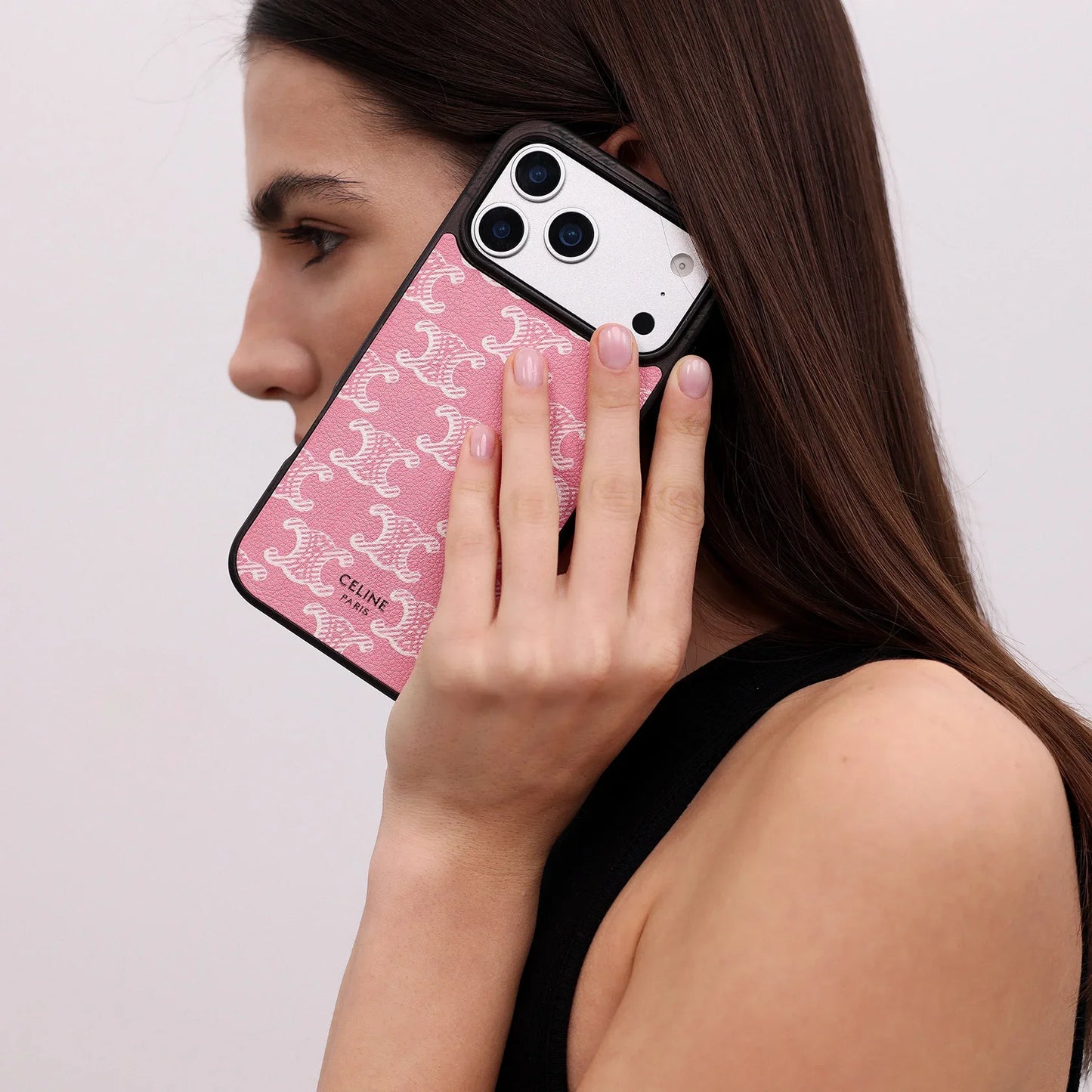LUXURY CELINE IPHONE CASE CLASSIC PINK