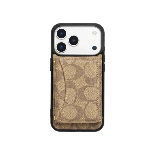 Luxury Monogram Wallet Case for iPhone 17 16 15 14 13 12 Series