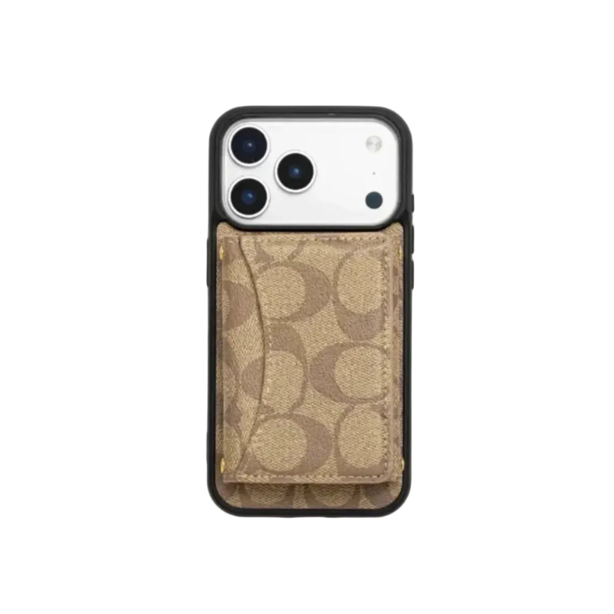 Luxury Monogram Wallet Case for iPhone 12-17 Seies