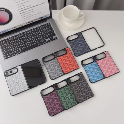 Luxury GYD Monogram Foldable Case for iPhone Duo